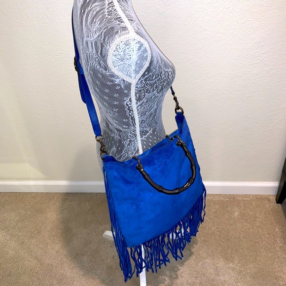 Brand New Gucci bamboo handle-Cobalt Blue - Picture 3 of 8